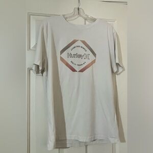 Hurley Men’s Graphic Tee, Size Large, white